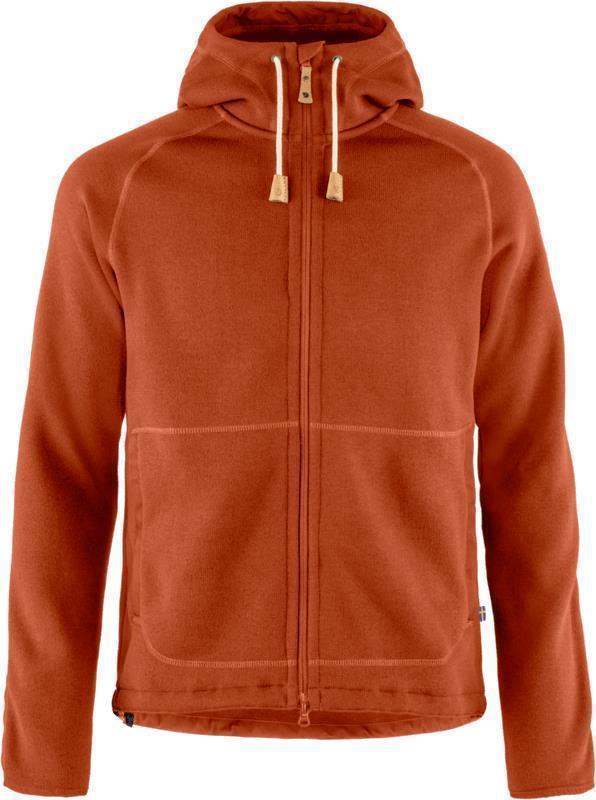 Ovik Fleece Hoodie - Mens - autumn leaf 1
