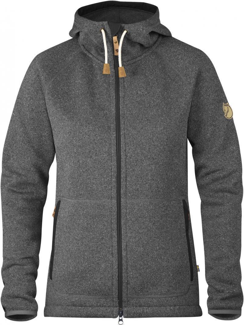 Ovik Fleece Hoodie - Womens - Dark Grey 1