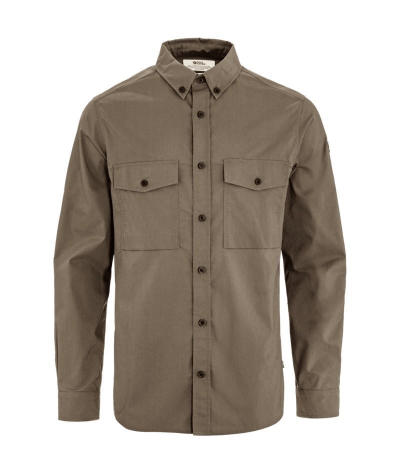 Ovik G-1000 LS Shirt - Mens - suede brown 1