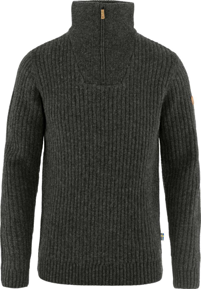 Ovik Half Zip Knit - Mens - Dark Grey 1