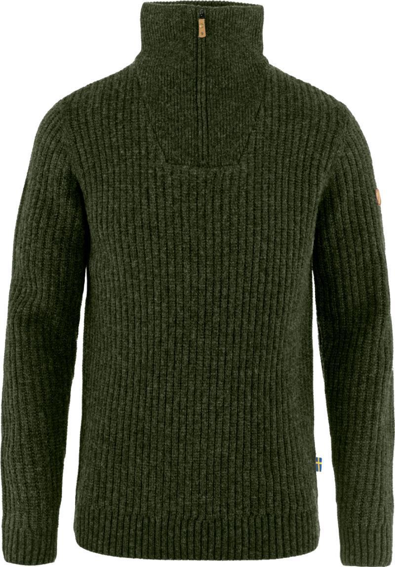 Ovik Half Zip Knit - Mens - Deep Forest 1