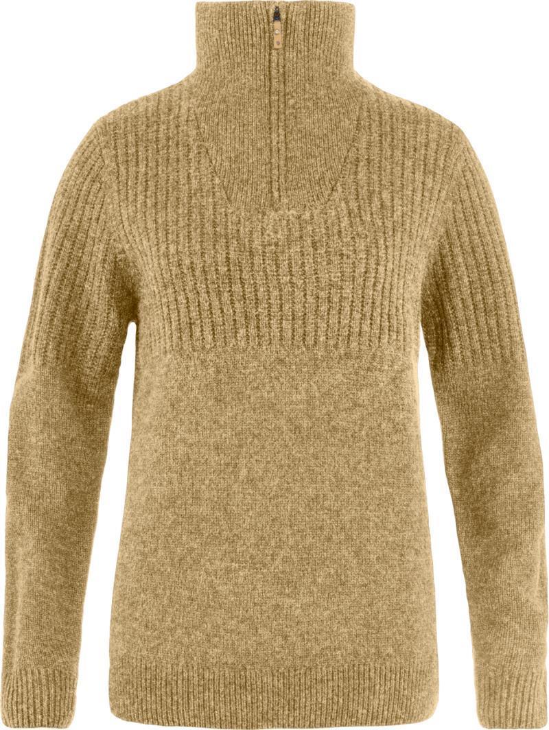 Ovik Half Zip Knit - Womens - Dune Beige 1