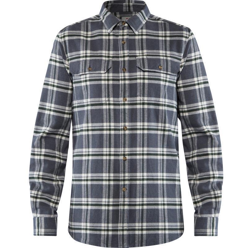 Ovik Heavy Flannel Shirt - Mens - Dusk 1