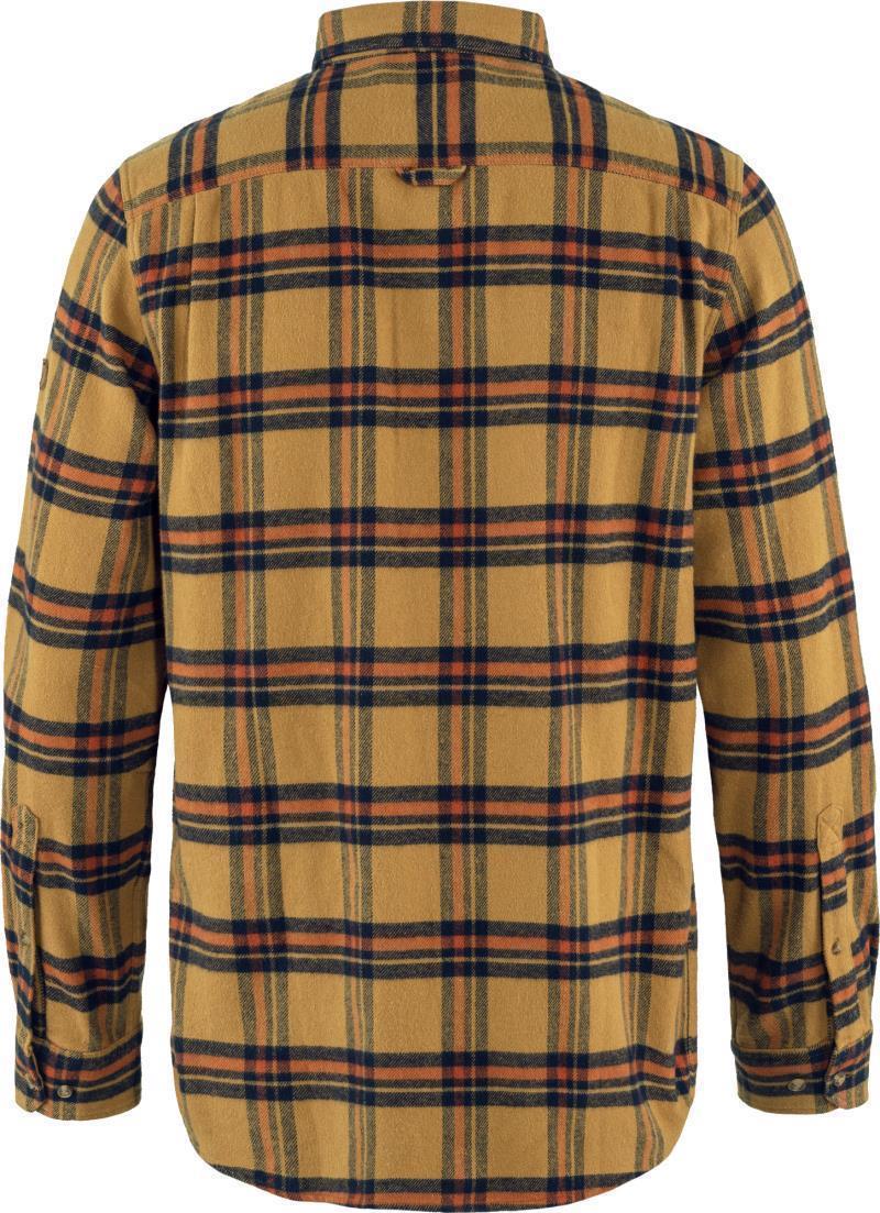 Ovik Heavy Flannel Shirt - Mens - buckwheat brown / autumn leaf 1