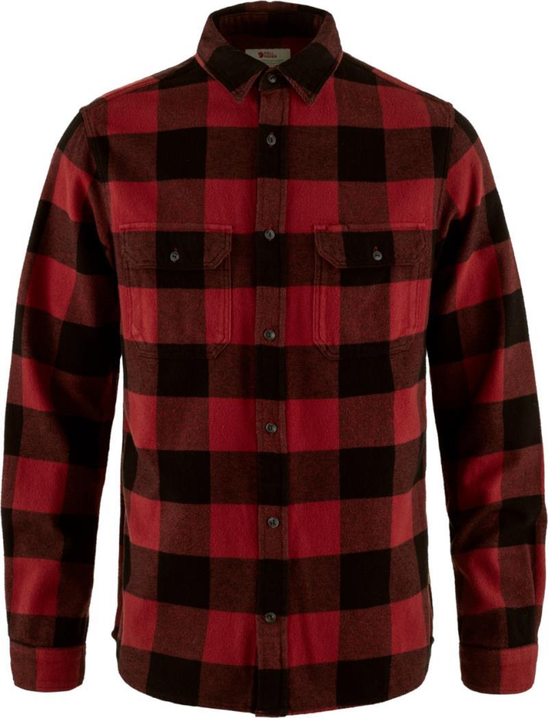 Ovik Heavy Flannel Shirt - Mens - red / black 1