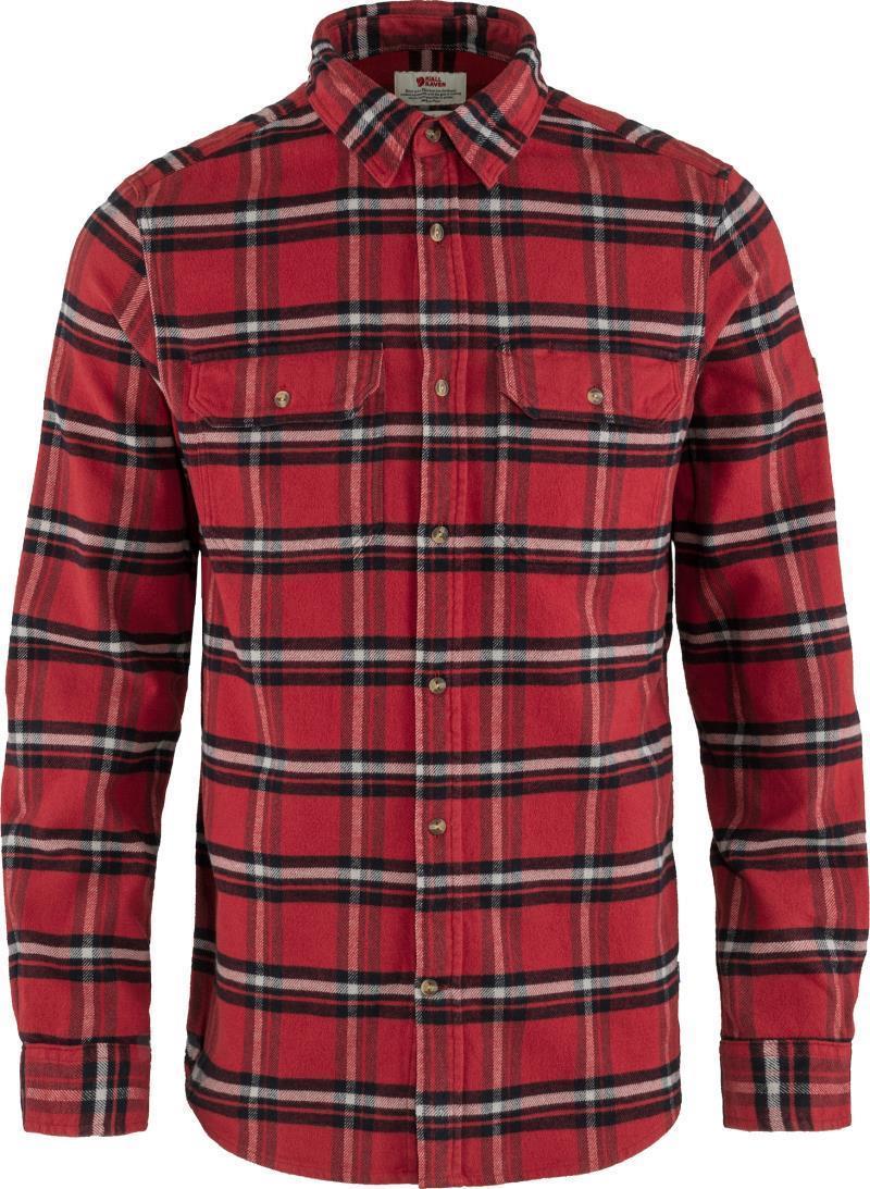 Ovik Heavy Flannel Shirt - Mens - red oak / fog 1