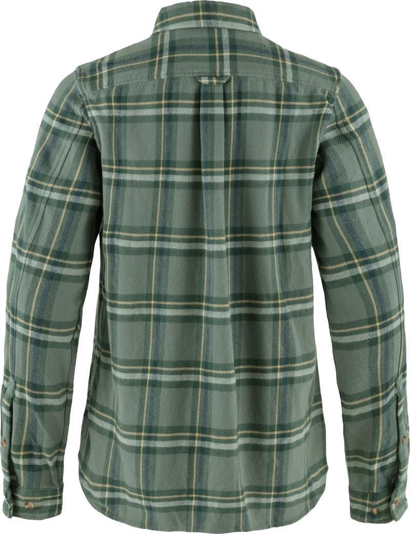 Ovik Heavy Flannel Shirt - Womens - Patina Green / Deep Patina 2