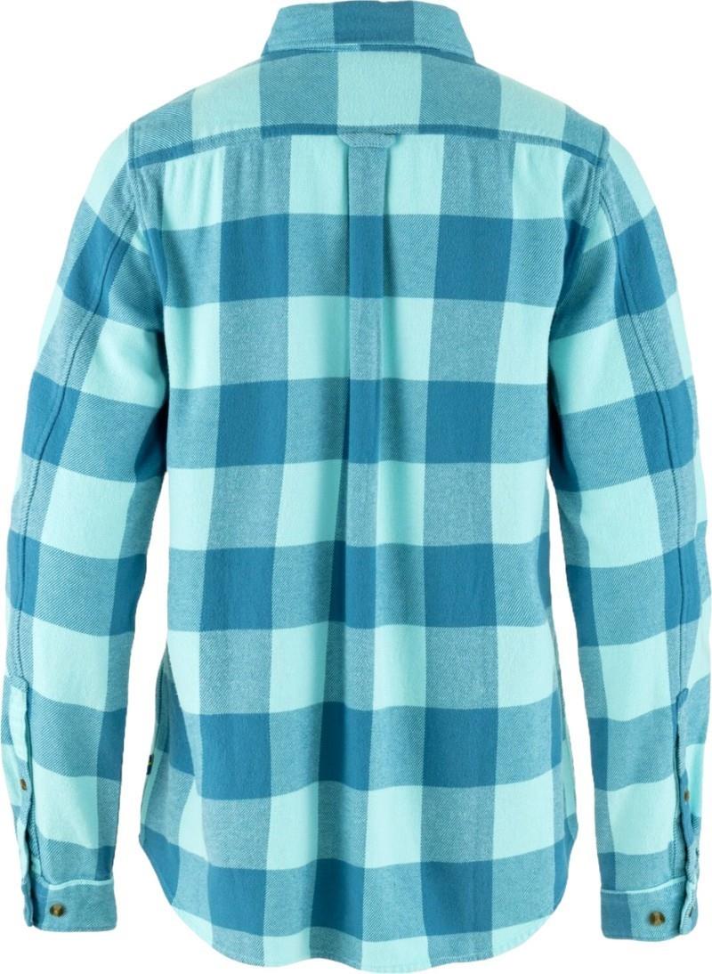 Ovik Heavy Flannel Shirt - Womens - dawn blue / breeze blue 1