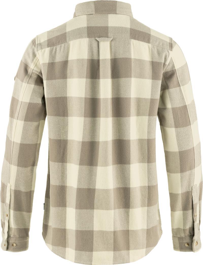 Ovik Heavy Flannel Shirt - Womens - fog / chalk white 1