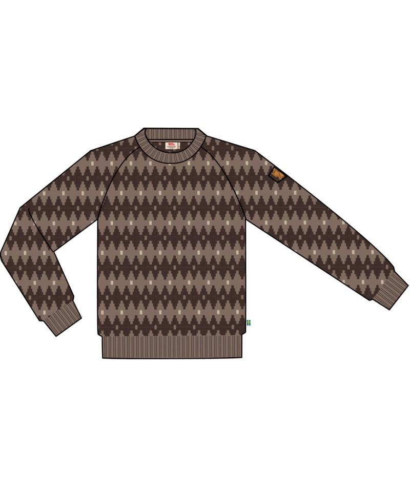 Ovik Jacquard Knit - Mens - suede brown / black oak 1