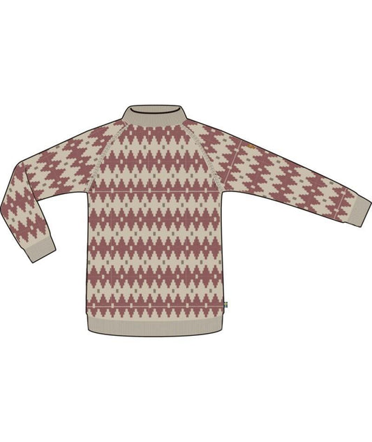 Ovik Jacquard Knit - Womens - light beige / mesa purple 1
