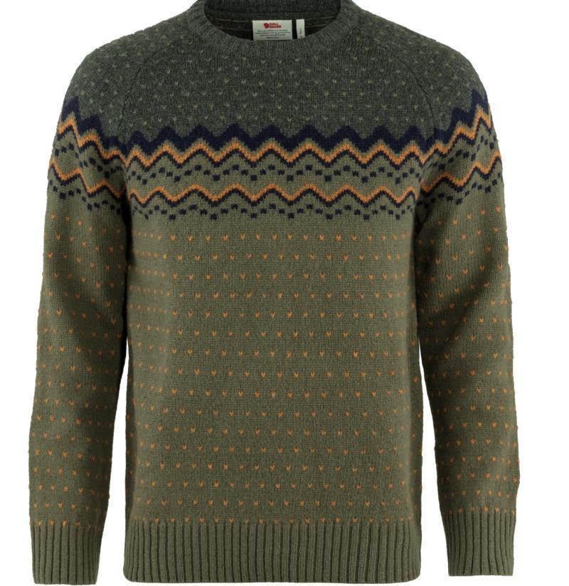 Ovik Knit Sweater - Mens - laurel green / deep forest 1