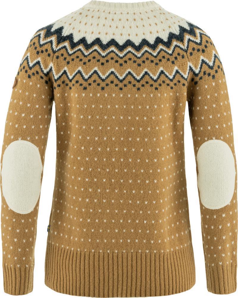Ovik Knit Sweater - Womens - buckwheat brown / chalk white 1