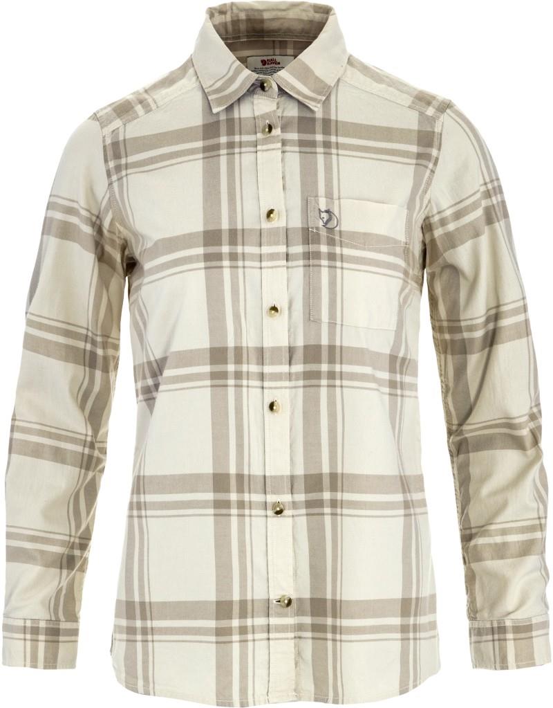 Ovik Lite Flannel Shirt - Womens - chalk white / fossil 1