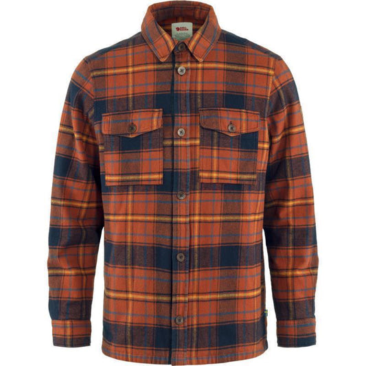 Ovik Lite Padded Shirt - Mens - Autumn Leaf / Dark Navy 1
