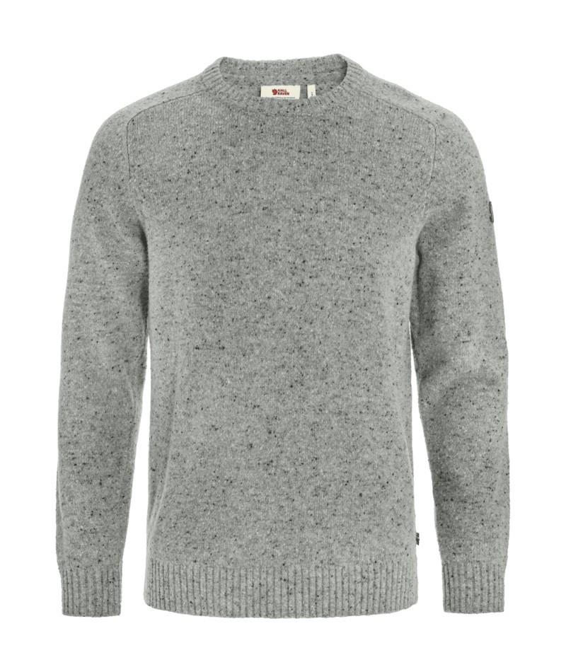 Ovik Neps Knit Sweater - Mens - grey 1