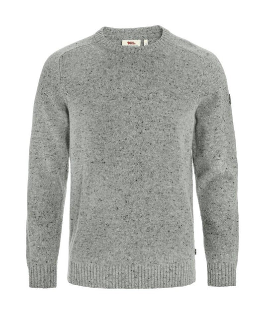 Ovik Neps Knit Sweater - Mens - grey 1