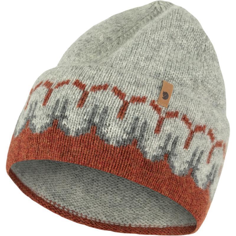 Ovik Path Knit Beanie - Autumn Leaf / Grey 1