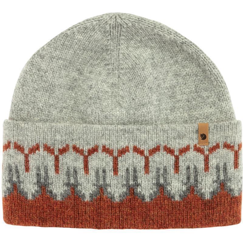 Ovik Path Knit Beanie - Autumn Leaf / Grey 2