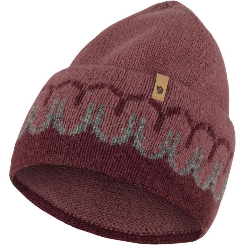 Ovik Path Knit Beanie - Dark Garnet / Mesa Purple 1
