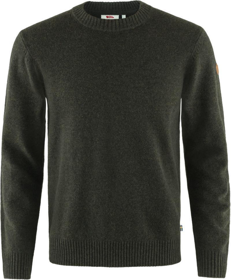 Ovik Round-Neck Sweater - Mens - Dark Olive 1