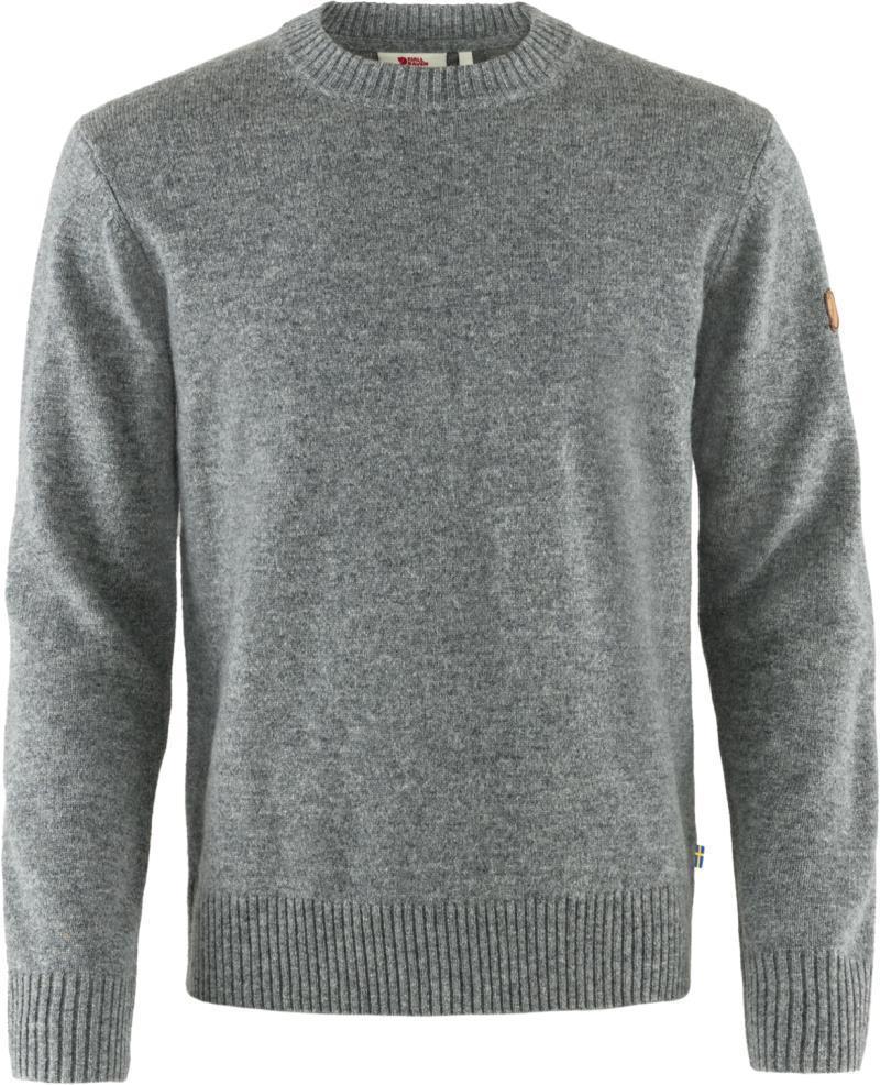 Ovik Round-Neck Sweater - Mens - Grey 1