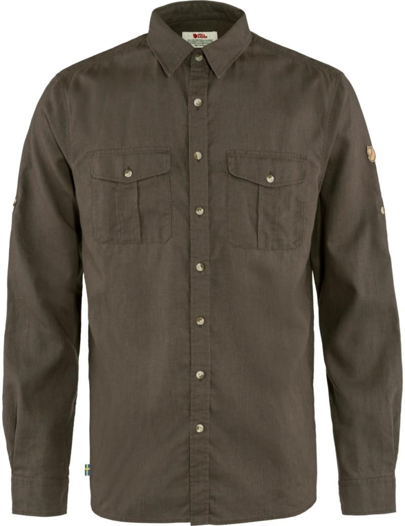 Ovik Travel LS Shirt - Mens - dark olive 1