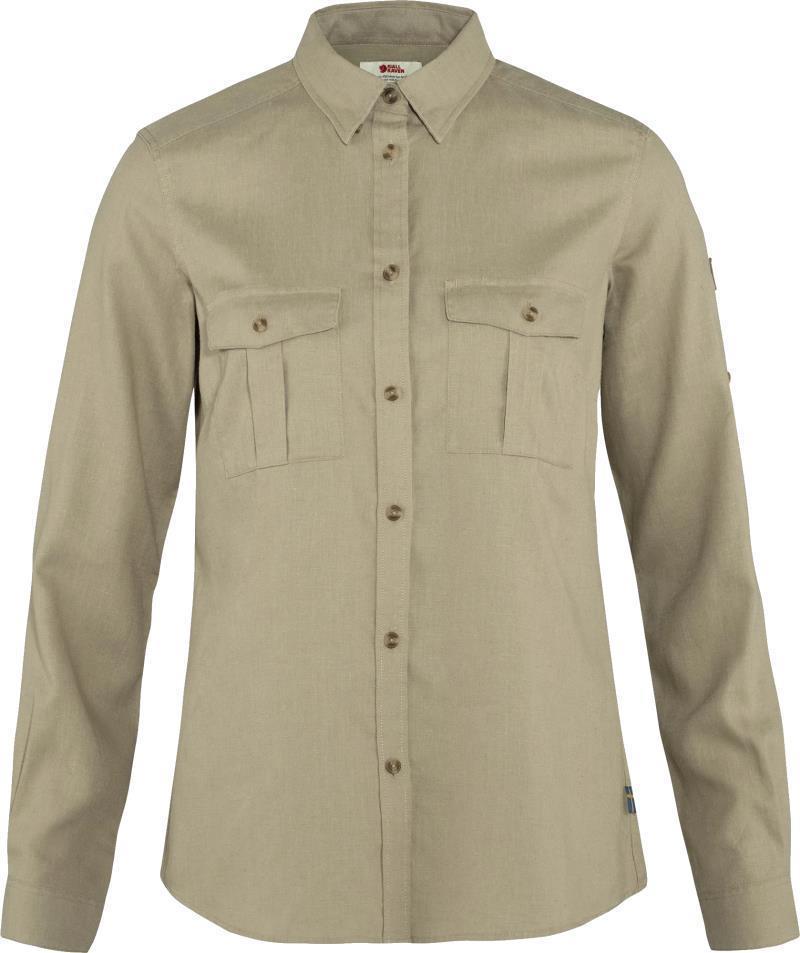Ovik Travel LS Shirt - Womens - Sand Stone 1