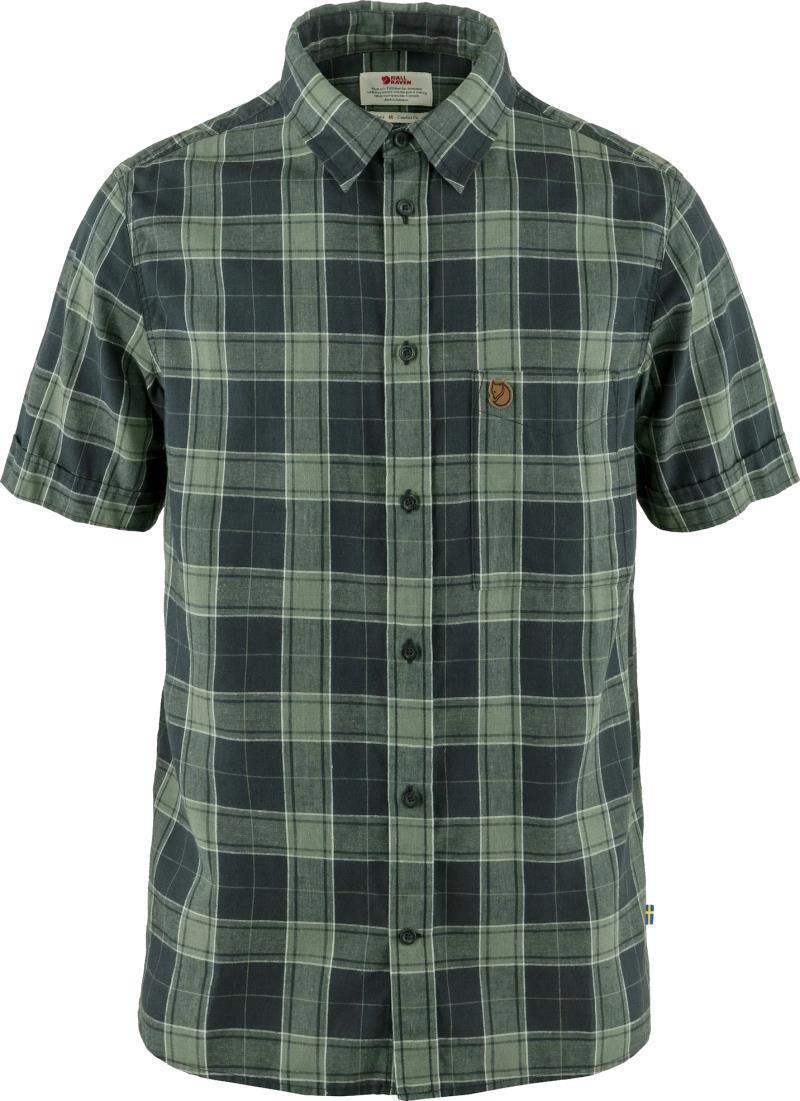 Ovik Travel SS Shirt - Mens - Dark Navy / Patina Green 1