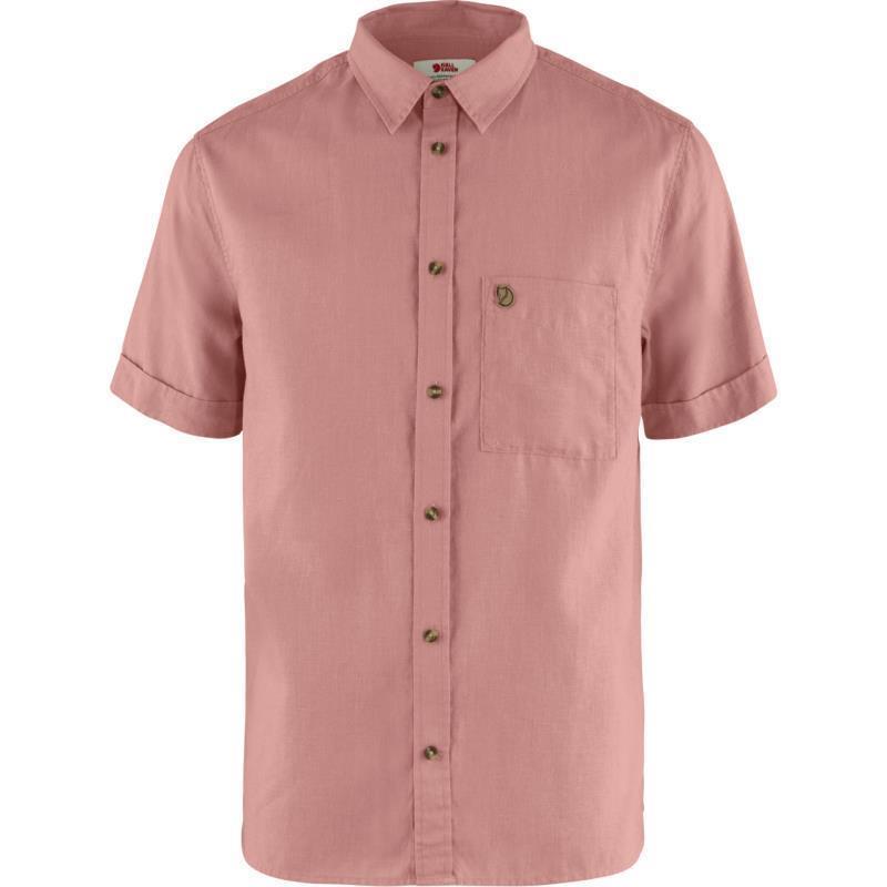 Ovik Travel SS Shirt - Mens - Dusty Rose 1
