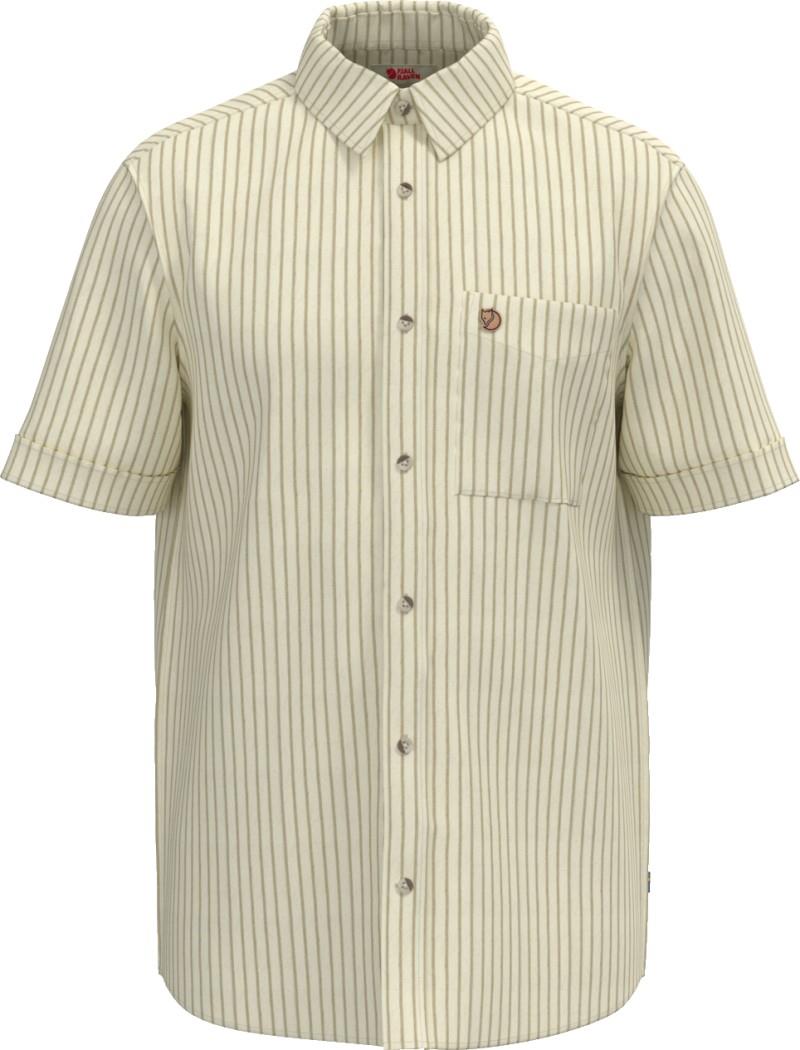 Ovik Travel SS Shirt - Mens - chalk white / sand stone 1