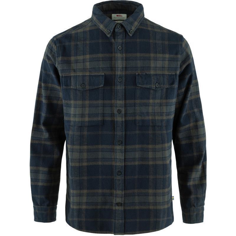 Ovik Twill Shirt - Mens - dark navy / basalt 1