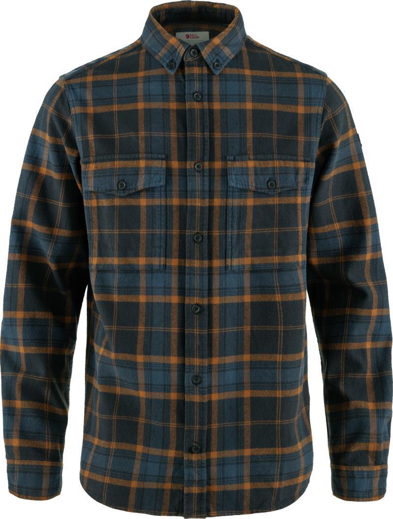 Ovik Twill Shirt - Mens - dark navy / chestnut 1