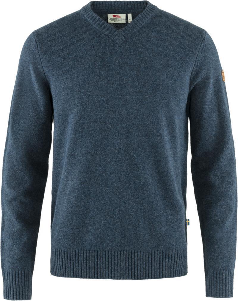 Ovik V-Neck Sweater - Mens - Navy 1