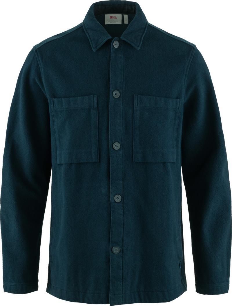 Singi Flannel Overshirt - Mens - dark navy 1