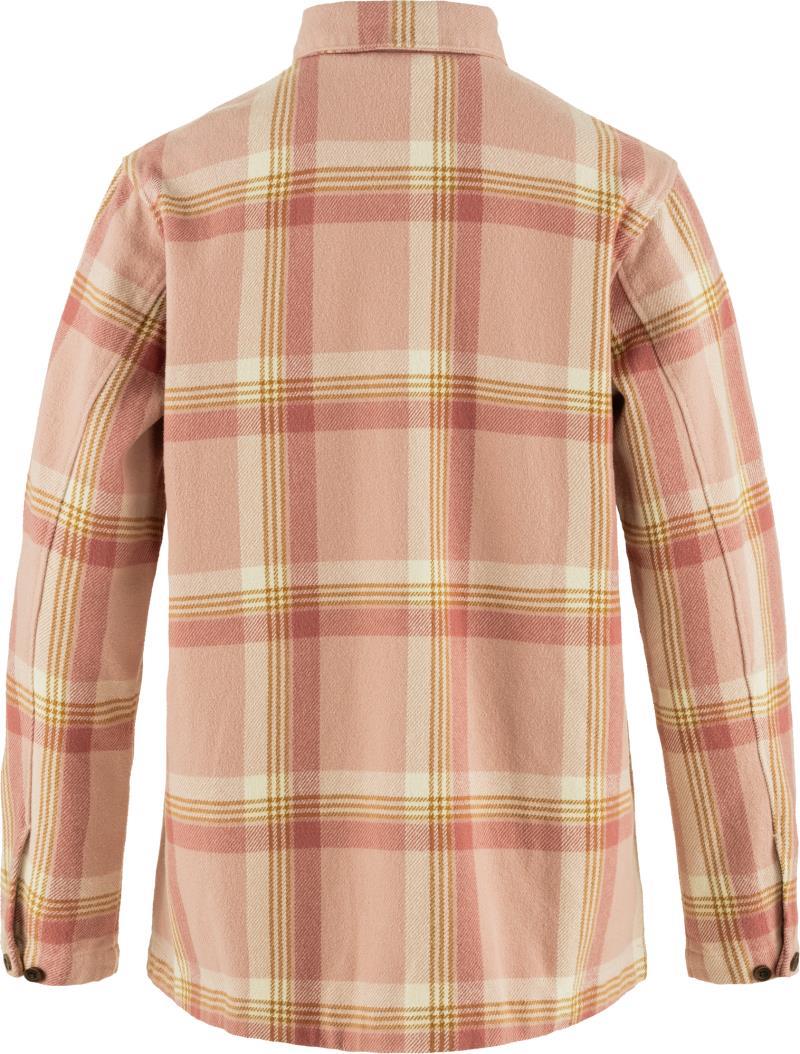 Singi Flannel Overshirt - Womens - chalk rose / dusty rose 1