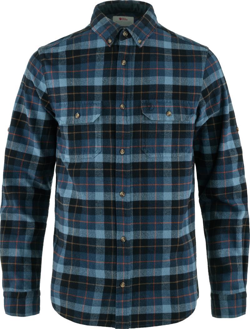 Singi Heavy Flannel Shirt - Mens - dark navy / indigo blue 1
