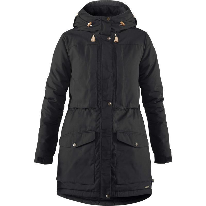 Singi Wool Padded Parka - Womens - Black 1