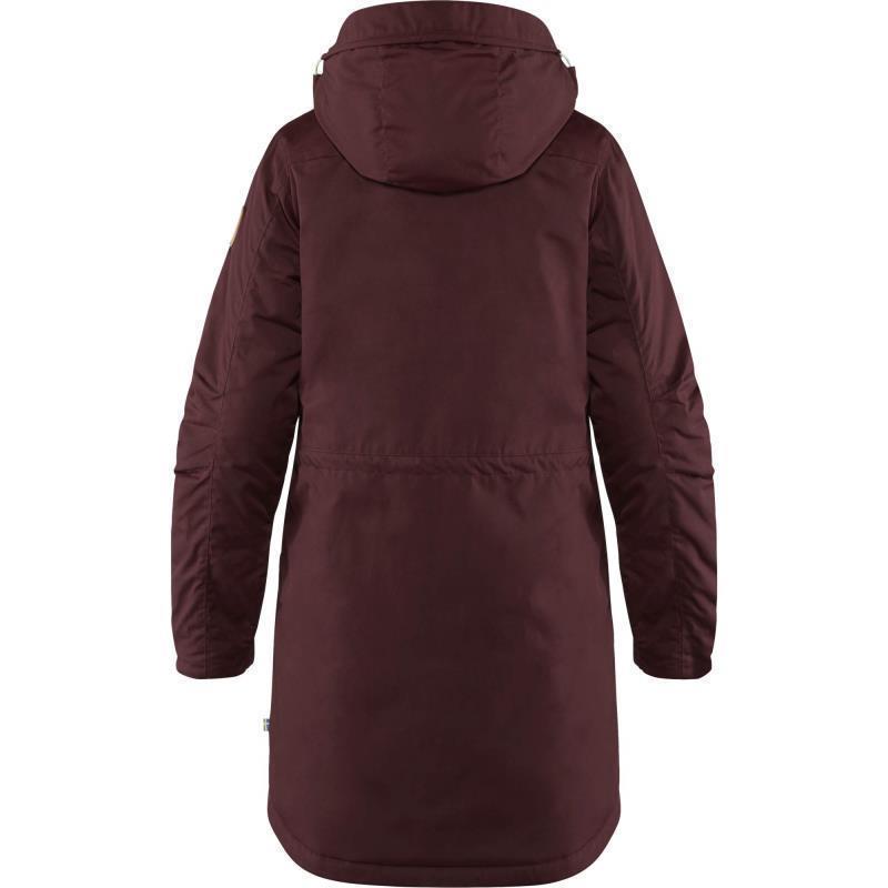 Singi Wool Padded Parka - Womens - Dark Garnet 2