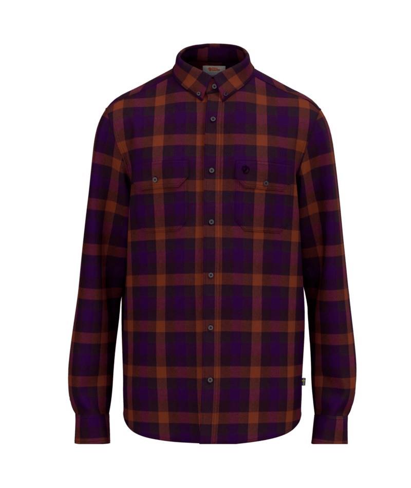 Skog Relaxed Shirt - Mens - dark navy / dark violet 1