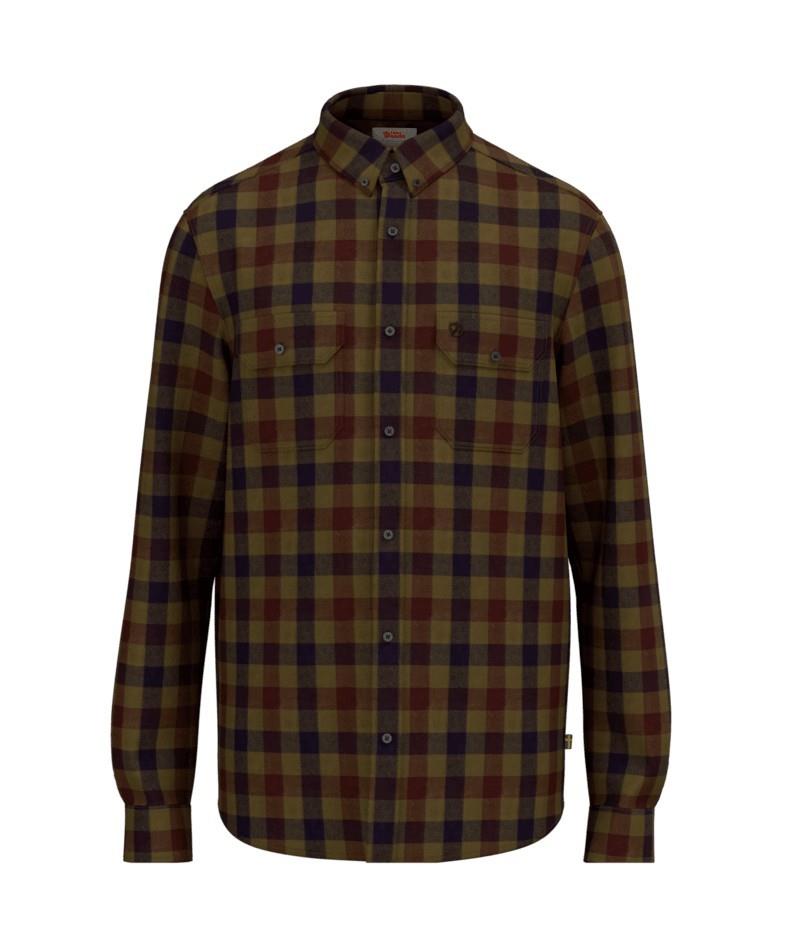Skog Relaxed Shirt - Mens - laurel green / dark navy 1