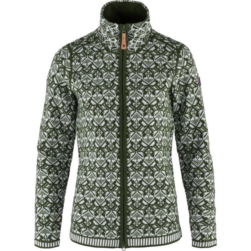 Snow Cardigan - Womens - Deep Forest 1