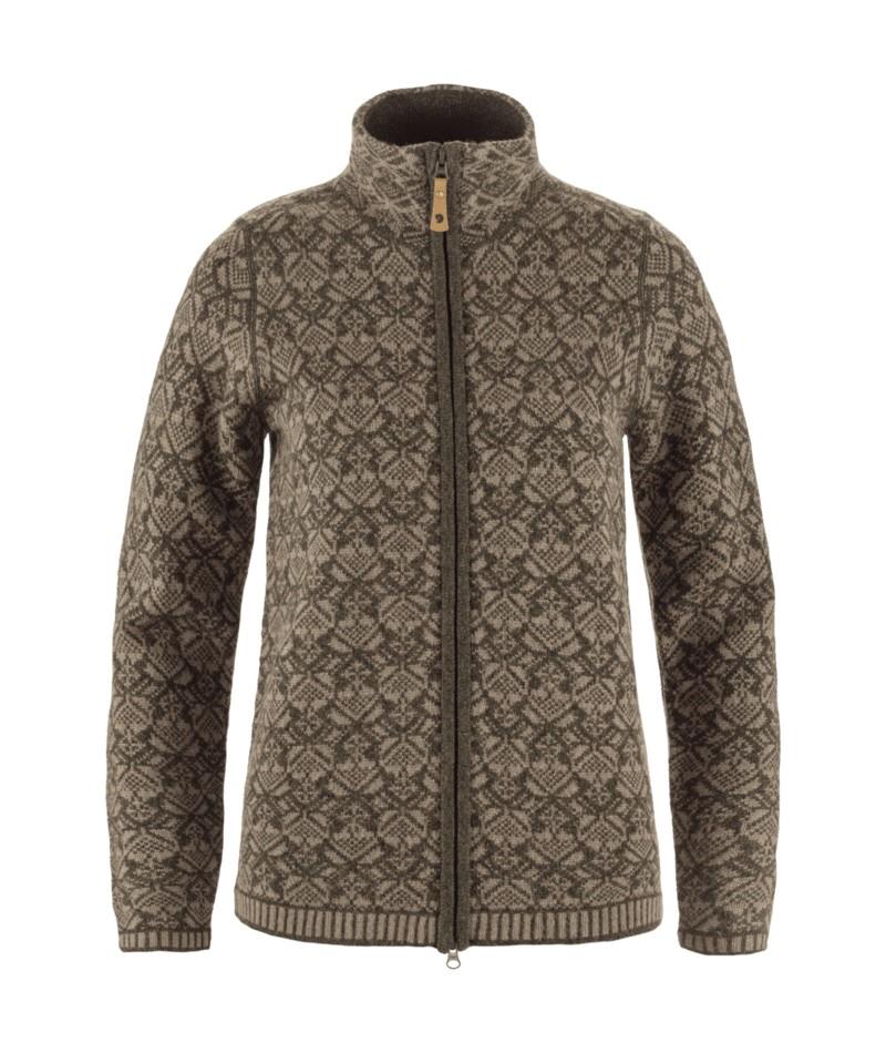 Snow Cardigan - Womens - suede brown 1