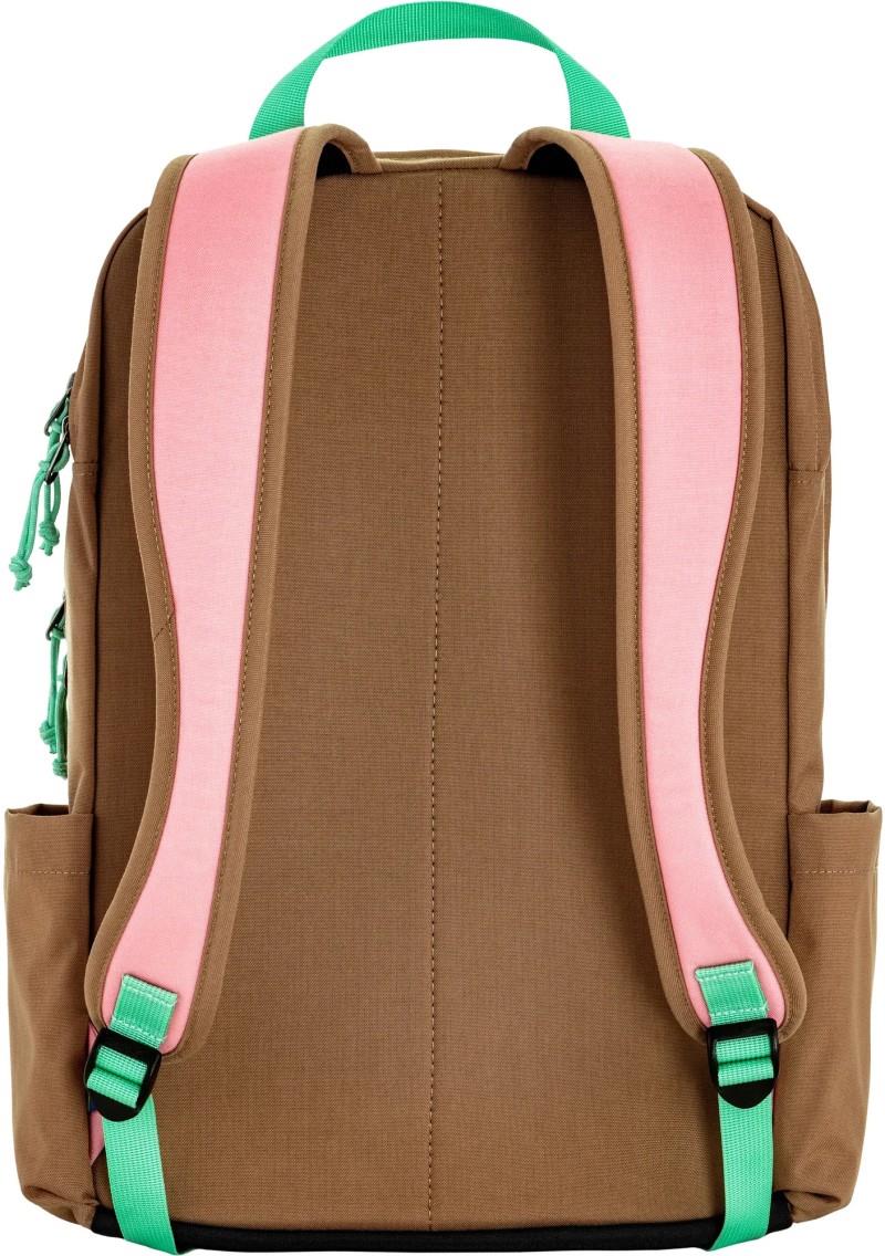 Vardag Backpack 17 - poppy pink / khaki dust 1