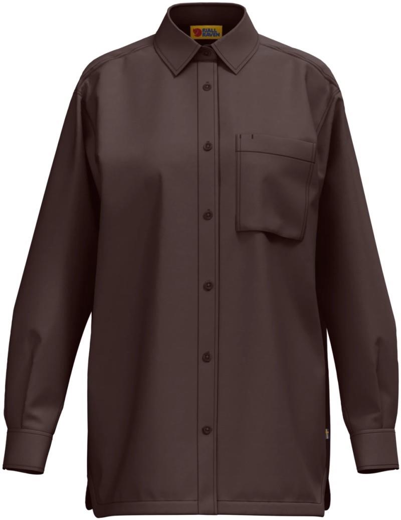 Vardag Relaxed Shirt - Womens - black oak 1
