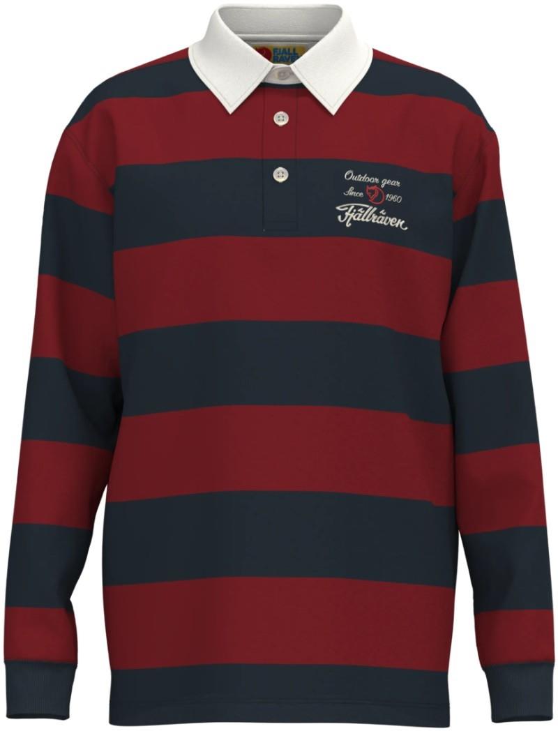 Vardag Rugby Shirt - Mens - deep red / dark navy 1