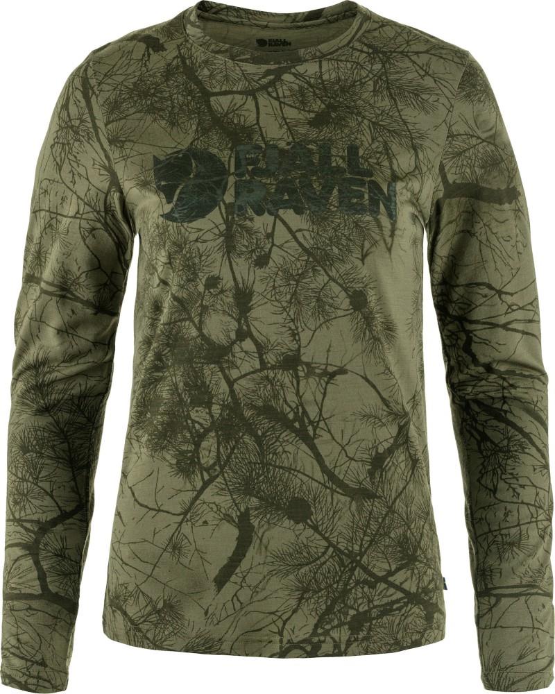 Varmland Wool LS - Womens - green camo 1