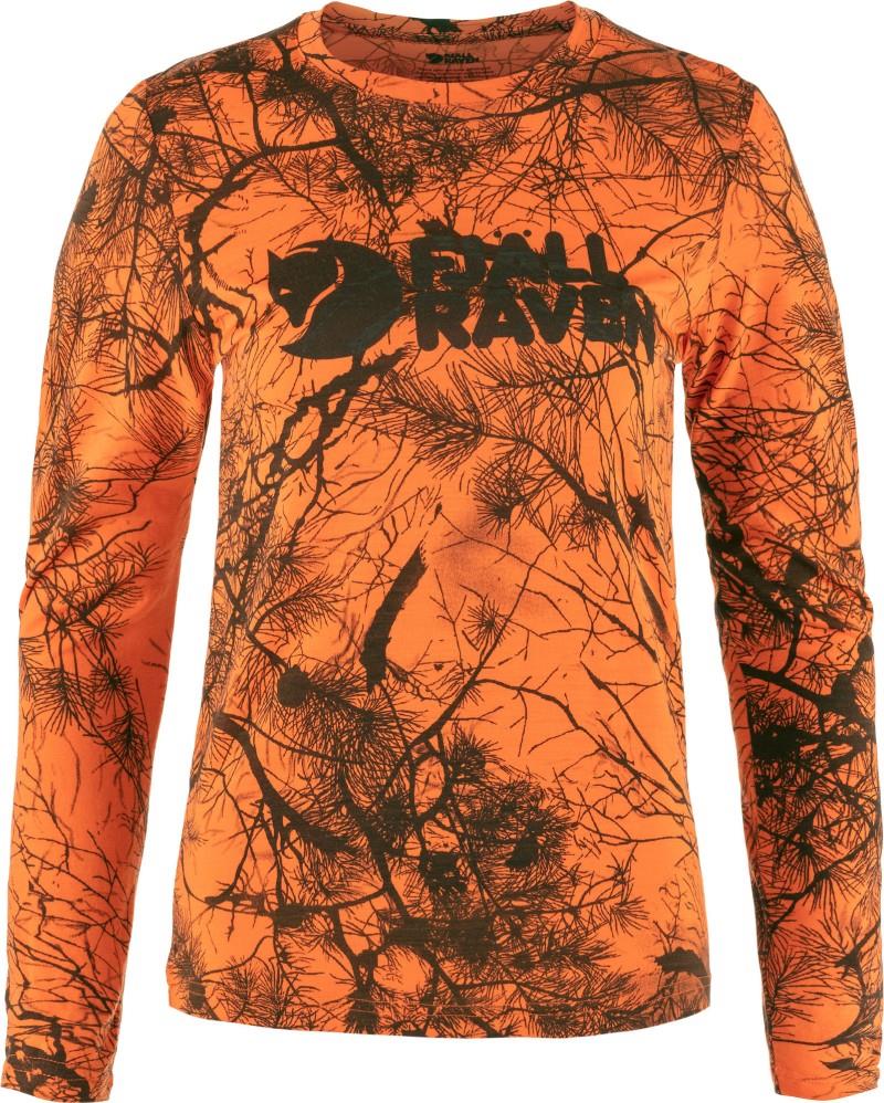Varmland Wool LS - Womens - orange multi camo 1