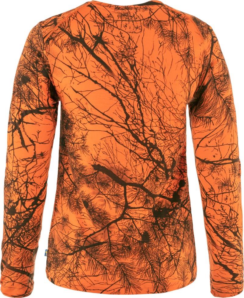 Varmland Wool LS - Womens - orange multi camo 1