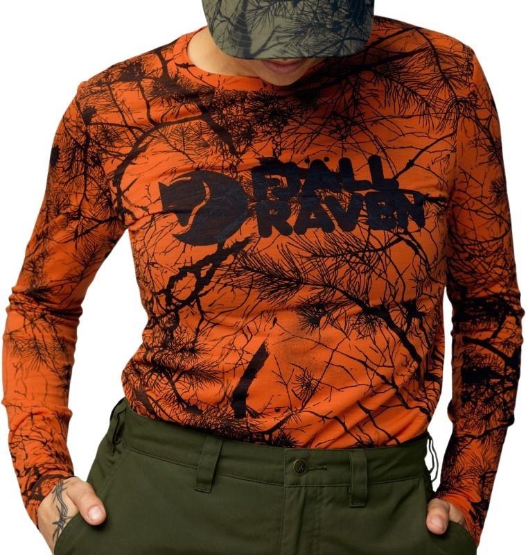 Varmland Wool LS - Womens - orange multi camo 1